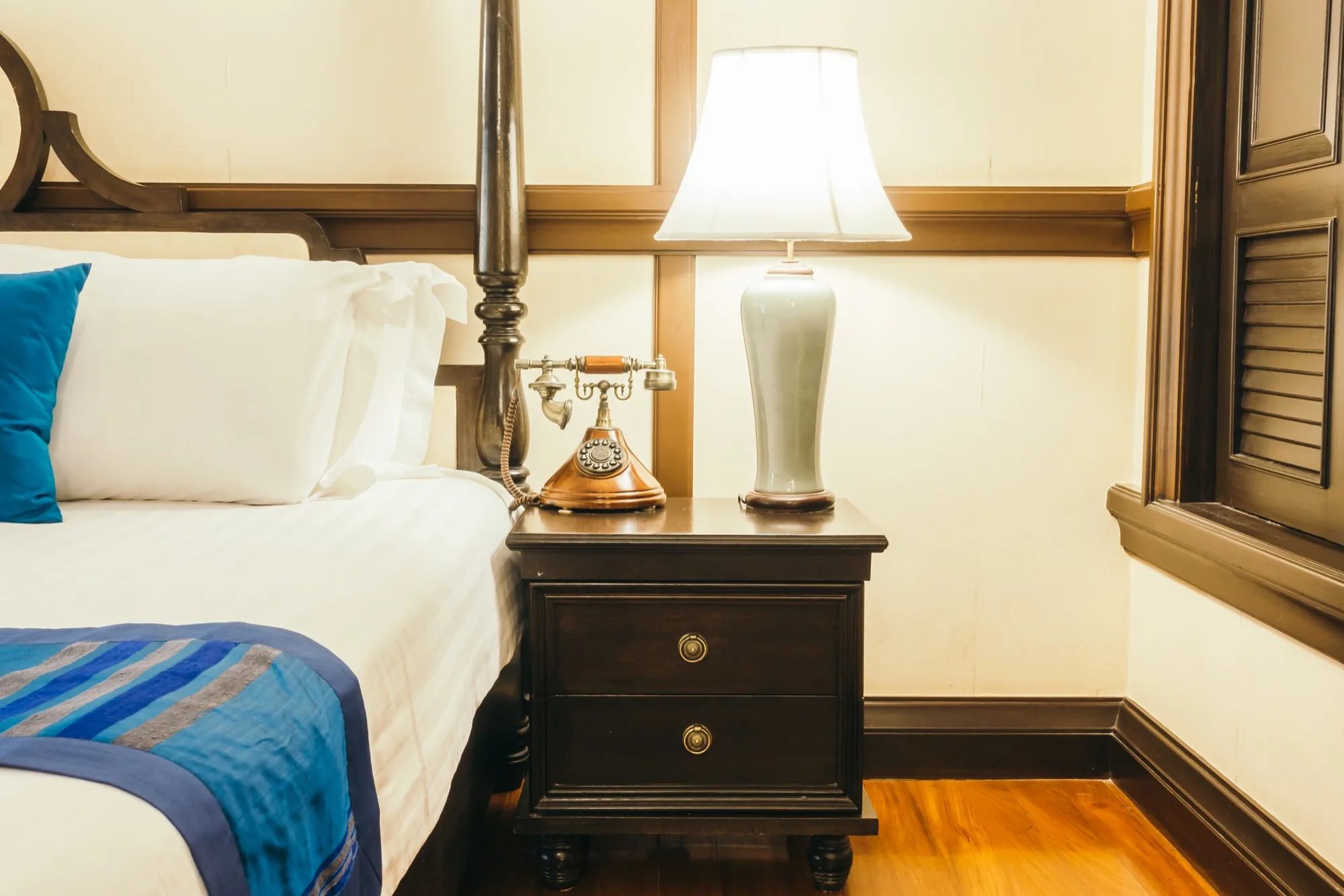 Styled guest bedroom in a Clear Lake rental