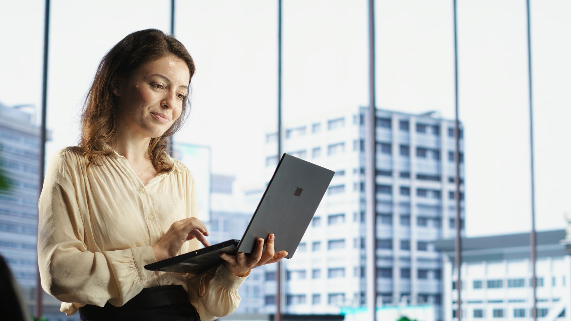 Investor reviewing property performance