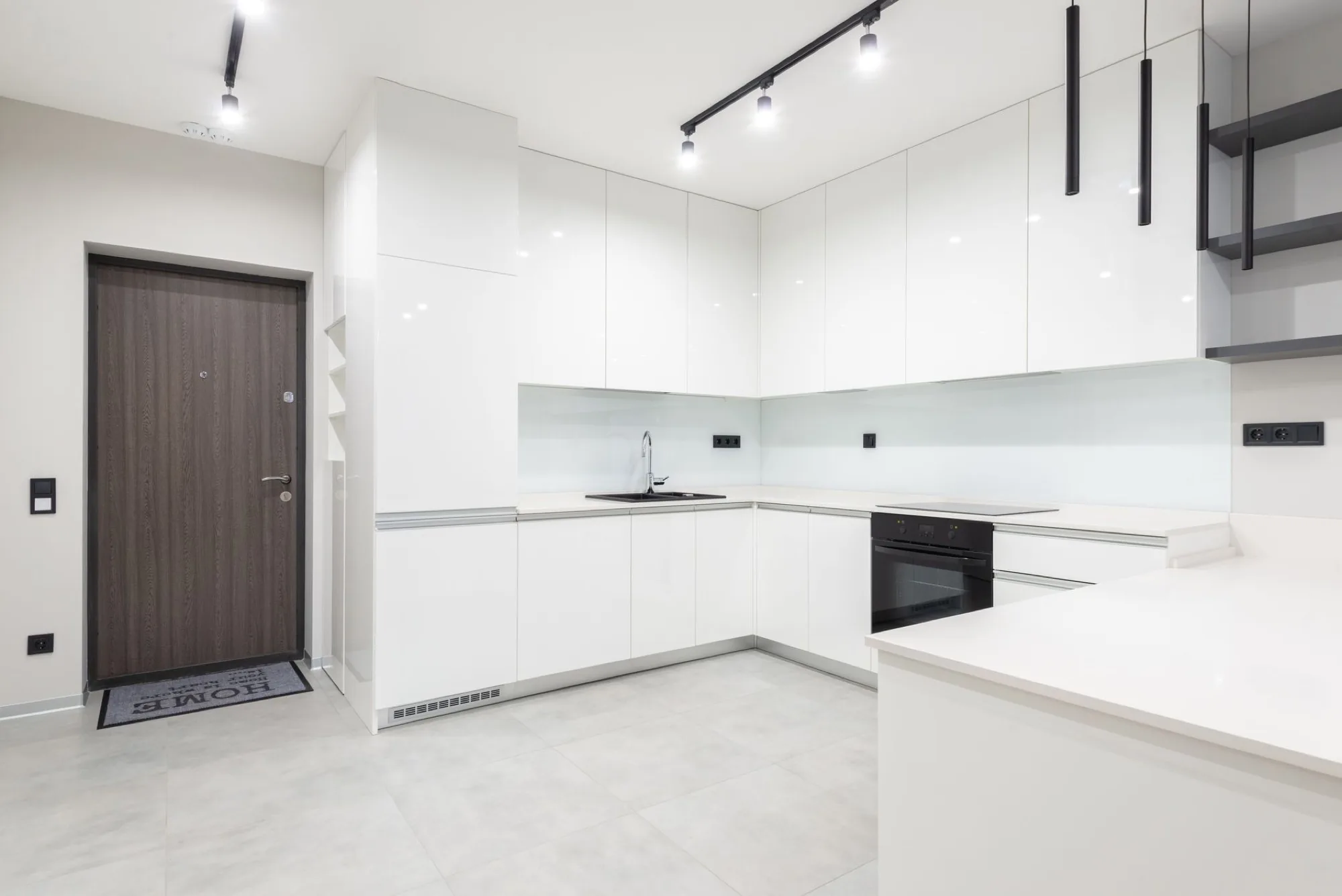 Clean, well-staged short-term rental kitchen ready for the next guest
