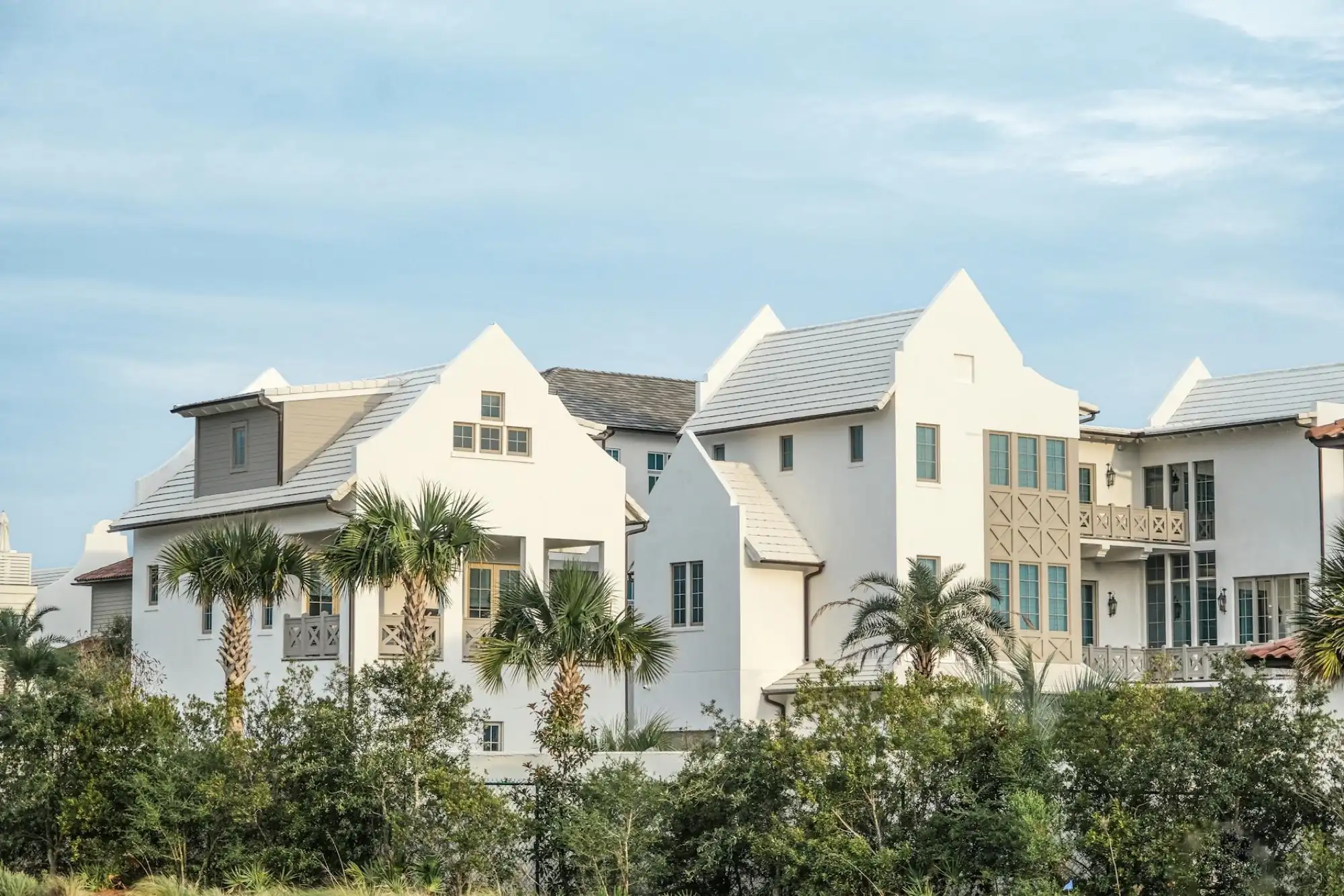 Well-managed short term rental home exterior at dusk — managing short term rentals